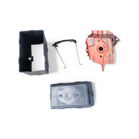 Honda Element 03-11 Battery Box Tray and Mounting Hardware Set(4) 31521-S5A-000, E061, OEM, 2003, 2004, 2005, 2006, 2007, 2008, 2009, 2010, 2011