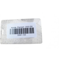 Honda Element 03-11 Battery Box Tray and Mounting Hardware Set(4) 31521-S5A-000, E061, OEM, 2003, 2004, 2005, 2006, 2007, 2008, 2009, 2010, 2011