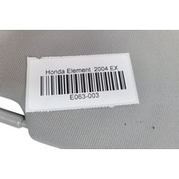 Honda Element 03-06 Sun Shade Visor Sunvisor Left/Right Set Gray 83280-SCV-A01ZA, E063, OEM, 2003, 2004, 2005, 2006