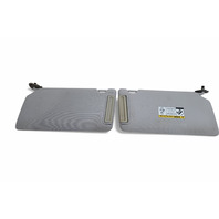 Honda Element 03-06 Sun Shade Visor Sunvisor Left/Right Set Gray 83280-SCV-A01ZA, E063, OEM, 2003, 2004, 2005, 2006