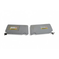 Honda Element 03-06 Sun Shade Visor Sunvisor Left/Right Set Gray 83280-SCV-A01ZA, E063, OEM, 2003, 2004, 2005, 2006