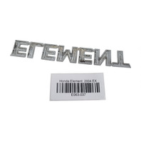 Honda Element 03-08 Emblem Logo "Element" Rear Trunk 75722-SCV-A10, E063, OEM, 2003, 2004, 2005, 2006, 2007, 2008