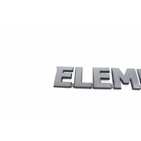 Honda Element 03-08 Emblem Logo "Element" Rear Trunk 75722-SCV-A10, E063, OEM, 2003, 2004, 2005, 2006, 2007, 2008