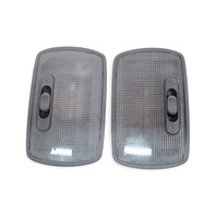 Honda Element 03-08 Rear Center & Rear Roof Interior Map Light Lamp Gray (Set of 2) 34250-S5P-A01, E063, OEM, 2003, 2004, 2005, 2006, 2007, 2008