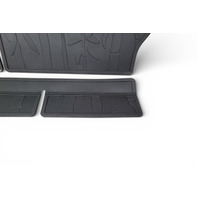 Subaru Forester 19-24 Rear Seat Back Protector 3 Piece Floor Mat Set Black J501SSJ310, E064, OEM, 2019, 2020, 2021, 2022, 2023, 2024