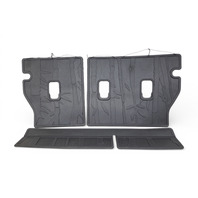 Subaru Forester 19-24 Rear Seat Back Protector 3 Piece Floor Mat Set Black J501SSJ310, E064, OEM, 2019, 2020, 2021, 2022, 2023, 2024