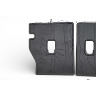 Subaru Forester 19-24 Rear Seat Back Protector 3 Piece Floor Mat Set Black J501SSJ310, E064, OEM, 2019, 2020, 2021, 2022, 2023, 2024