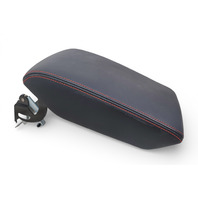 Subary Forester 19-24 Front Center Console Arm Cover Trim Lid Black And Orange Stitching, 92114SJ020VH, E064, OEM, 2019, 2020, 2021, 2022, 2023, 2024