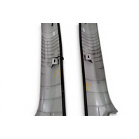 Subaru Forester 19-24 Front Grey Pillar Cover Trim Garnish Left/Right Set, 94010SJ001ME, E064, OEM, 2019, 2020 2021, 2022, 2023, 2024