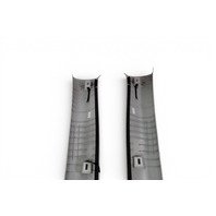 Subaru Forester 19-24 Front Grey Pillar Cover Trim Garnish Left/Right Set, 94010SJ001ME, E064, OEM, 2019, 2020 2021, 2022, 2023, 2024