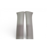 Subaru Forester 19-24 Front Grey Pillar Cover Trim Garnish Left/Right Set, 94010SJ001ME, E064, OEM, 2019, 2020 2021, 2022, 2023, 2024