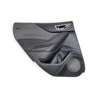 Subaru Forester 19-24 Rear Door Panel Trim Left/Driver Gray, 94226SJ191NT, E064, OEM, 2019, 2020, 2021, 2022, 2023, 2024
