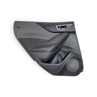Subaru Forester 19-24 Rear Door Panel Trim Left/Driver Gray, 94226SJ191NT, E064, OEM, 2019, 2020, 2021, 2022, 2023, 2024