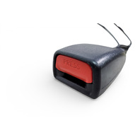 Subaru Forester19-24 Seat Seatbelt Buckle Front Left/Driver Black, 64631SJ001VH, E064, OEM, 2019, 2020, 2021, 2022, 2023, 2024