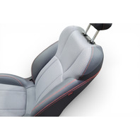 Subaru Forester 19-24 Front Grey/Black Seat Assembly Set, 64139SJ041, 64150SJ081, E064, OEM, 2019, 2020, 2021, 2022, 2023, 2024