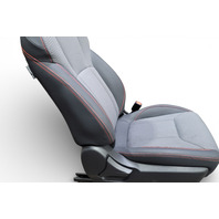 Subaru Forester 19-24 Front Grey/Black Seat Assembly Set, 64139SJ041, 64150SJ081, E064, OEM, 2019, 2020, 2021, 2022, 2023, 2024