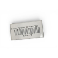 Subaru Forester 19-23 Interior Carpet 4 Piece Floor Mat Set Black J501SSJ010, E064, OEM, 2019, 2020, 2021, 2022, 2023