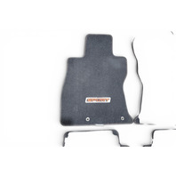 Subaru Forester 19-23 Interior Carpet 4 Piece Floor Mat Set Black J501SSJ010, E064, OEM, 2019, 2020, 2021, 2022, 2023