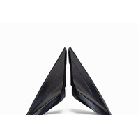 Honda CR-Z CRZ 11-16 Front Right/Left Door Pillar Corner Garnish Mirror Molding Set, 75495-SZT-G01, E065, OEM, 2011, 2012, 2013, 2014, 2015, 2016