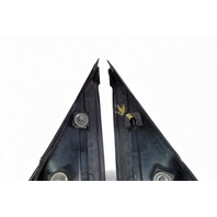 Honda CR-Z CRZ 11-16 Front Right/Left Door Pillar Corner Garnish Mirror Molding Set, 75495-SZT-G01, E065, OEM, 2011, 2012, 2013, 2014, 2015, 2016