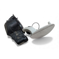 Honda CR-Z CRZ 11-15 Fuel Filler Gas Cap Lid White Pearl 74480-SZT-A00ZB, E065, OEM, 2011, 2012, 2013, 2014, 2015