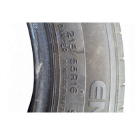 Honda Insight 20 Used Tire Michelin Energy Saver A/S 215/55 R16 Set(2), E066, OEM, 2020