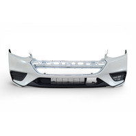 Honda Insight 19-22 Front Bumper Cover Assembly Platinum White, 04711-TXM-A90ZZ, E066, OEM, 2019, 2020, 2021, 2022
