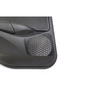 Acura ILX 19-22 Rear Left/Driver Door Panel Black Leather 83751-TV9-A31ZE, E067, OEM, 2019, 2020, 2021, 2022