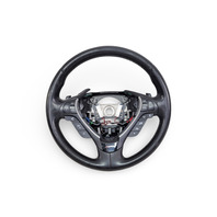 Acura ILX 16-21 A-Spec Steering Wheel Black 78501-TX6-A81ZB, E067, OEM, 2016, 2017, 2018, 2019, 2020, 2021