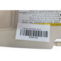 Lexus ES300h 13-16 Left/Right Set Sun Visor Shield, Gray 74320-33D10-A2, E068, OEM, 2013, 2014, 2015, 2016