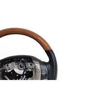Lexus ES300H 13-14 Steering Wheel with Wood Grain Trim 45100-33810-C0, E068, OEM, 2013, 2014