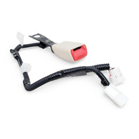 Lexus ES300h 13-16 Seatbelt Front Right Seat Belt Buckle Ivory, 73230-33740-A1, E068, OEM, 2013, 2014, 2015, 2016