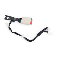 Lexus ES300h 13-16 Seatbelt Front Right Seat Belt Buckle Ivory, 73230-33740-A1, E068, OEM, 2013, 2014, 2015, 2016