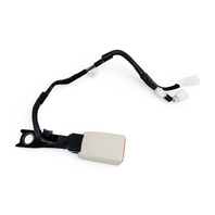 Lexus ES300h 13-16 Seatbelt Front Right Seat Belt Buckle Ivory, 73230-33740-A1, E068, OEM, 2013, 2014, 2015, 2016