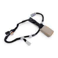 Lexus ES300h 13-16 Seatbelt Front Left Seat Belt Buckle Ivory, 73230-33730-A1, E068, OEM, 2013, 2014, 2015, 2016