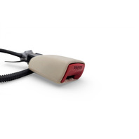 Lexus ES300h 13-16 Seatbelt Front Left Seat Belt Buckle Ivory, 73230-33730-A1, E068, OEM, 2013, 2014, 2015, 2016