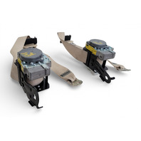 Lexus ES300h 13-18 Rear Left/right Seat Belt Ivory Set, 73360-33240-A1, E068, OEM, 2013, 2014, 2015, 2016, 2017, 2018