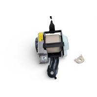 Lexus ES300h 13-18 Rear Left/right Seat Belt Ivory Set, 73360-33240-A1, E068, OEM, 2013, 2014, 2015, 2016, 2017, 2018