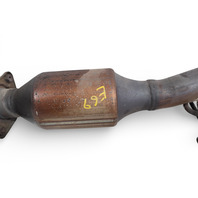 Mazda 3 MazdaSpeed 07-09 Exhaust Muffler Pipe w/Flex Muffler Pipe Converter L3H4-20-55XC, E069, OEM, 2007, 2008, 2009