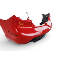 Mazda 3 Speed MazdaSpeed 07-09 Rear Bumper Cover Assembly Red, BA6R-50-221E-BB, E069, OEM, 2007, 2008, 2009