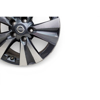 Nissan Leaf 13-17 Alloy Disc Wheel 5 Spoke Rim 17X6.5, #2, 40300-3NF3E, E070, OEM, 2013, 2014, 2015, 2016, 2017