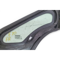 Nissan Leaf 13-24 Front Quarter Opera Vent Glass Window Right/Passenger 76820-3NF0A, E070, OEM, 2013, 2014, 2015, 2016, 2017, 2018, 2019, 2020, 2021, 2022, 2023, 2024