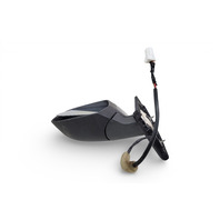 Nissan Leaf 13-17 Side View Mirror Left/Driver Side Blue, 96302-4NC0C, E070, OEM, 2013, 2014, 2015, 2016, 2017