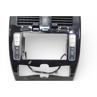 Nissan Leaf 13-17 Center Panel Trim Panel Radio Bezel Black 68260-3NF0A, E070, OEM, 2013, 2014, 2015, 2016, 2017