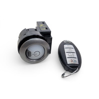 Nissan Leaf 13-17 Key Ignition Switch Key Fob Start-Stop 285E3-3NF4A, 25150-3NF0B, E070, OEM, 2013, 2014, 2015, 2016, 2017