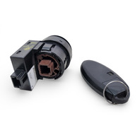 Nissan Leaf 13-17 Key Ignition Switch Key Fob Start-Stop 285E3-3NF4A, 25150-3NF0B, E070, OEM, 2013, 2014, 2015, 2016, 2017