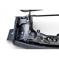 Nissan Leaf 15-17 Charging Port Lid Cover Complete Blue, 65701-4NP2B, E070, OEM, 2015, 2016, 2017