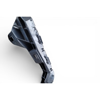 Nissan Leaf 13-17 Rear Bumper Spacer Bracket Right/Left Set 85226-3NF0A, E070, OEM, 2013, 2014, 2015, 2016, 2017