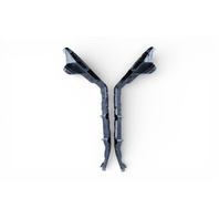 Nissan Leaf 13-17 Rear Bumper Spacer Bracket Right/Left Set 85226-3NF0A, E070, OEM, 2013, 2014, 2015, 2016, 2017