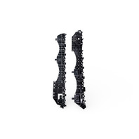 Subaru Crosstrek 18-23 Front Retainer Bumper Bracket Support Left/Right Set 57707FL040, 57707FL050, E072, OEM, 2018, 2019, 2020, 2021, 2022, 2023